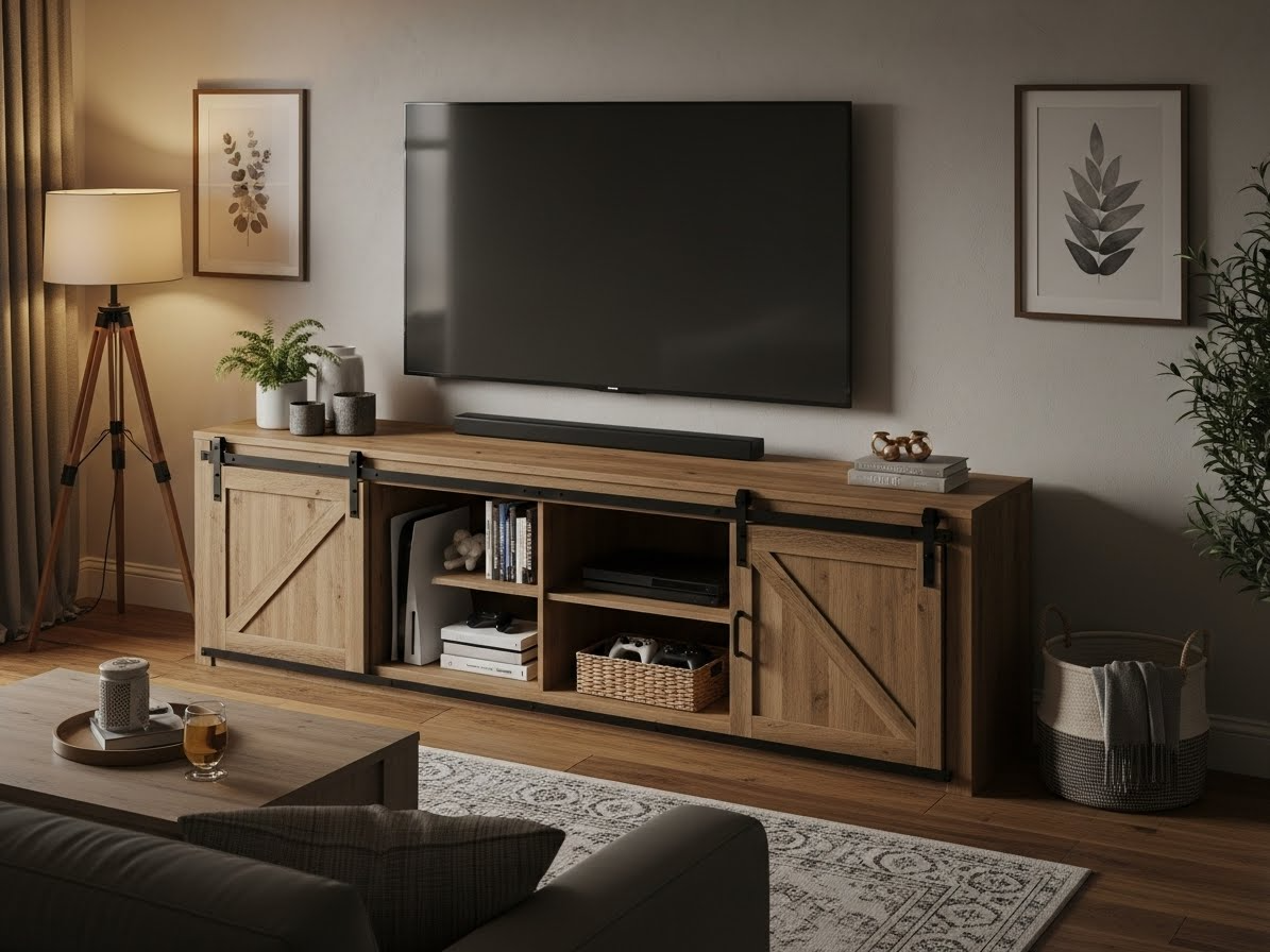 Barn Door Entertainment Centers