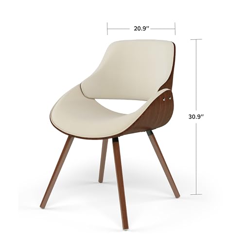 Malden Upholstered Dining Chair with Curved Bentwood Back