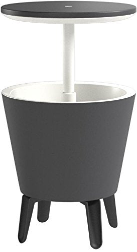 Outdoor Cooler Bar Table with Pop-Up Design and 7.5 Gallon Capacity