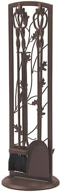 Oak Leaf Fireplace Tool Set 5 Piece