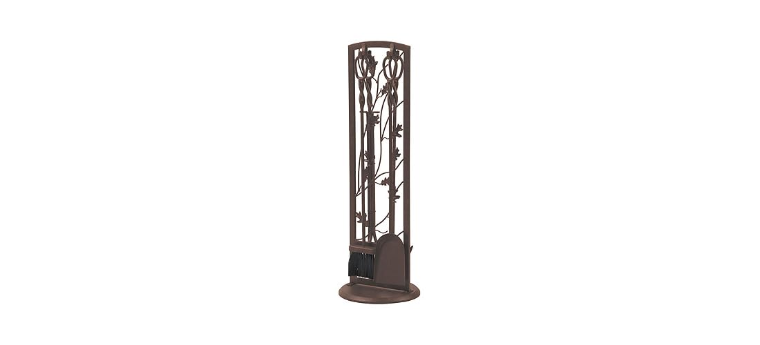 Oak Leaf Fireplace Tool Set 5 Piece