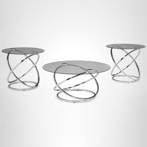 Hollynyx Round 3-Piece Occasional Table Set