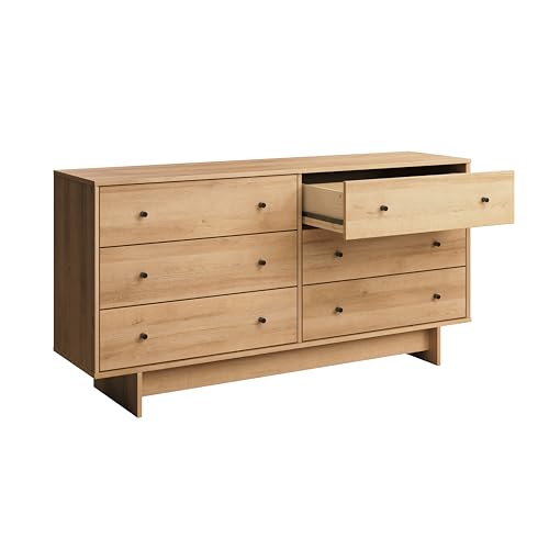 Finnley 6-Drawer Dresser in Natural Oak