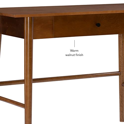 Mid-Century Walnut Desk with Drawer