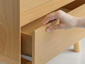Modern Nightstands Set of 2 with Charging Station