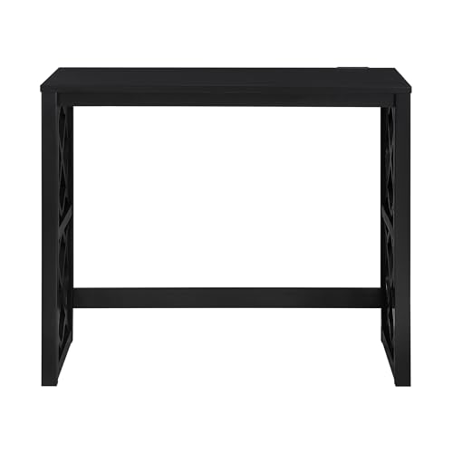 Space-Saving Home Office Desk Set with Padded Stool