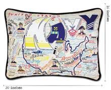 Navy Printed Decorative Throw Pillow