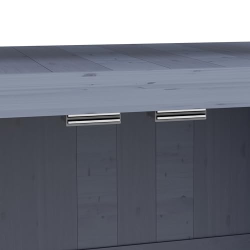 Outdoor Wooden Potting Bench with Storage Cabinet