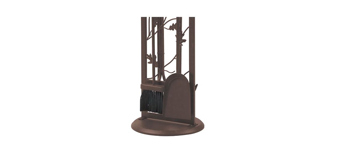 Oak Leaf Fireplace Tool Set 5 Piece