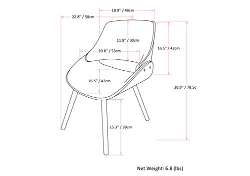 Malden Upholstered Dining Chair with Curved Bentwood Back