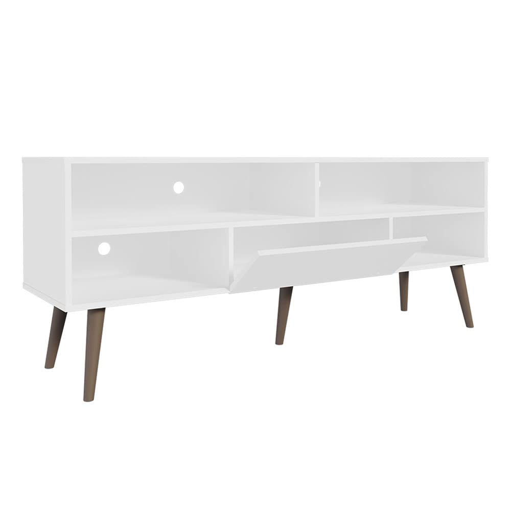 Modern TV Stand with Storage and Cable Management