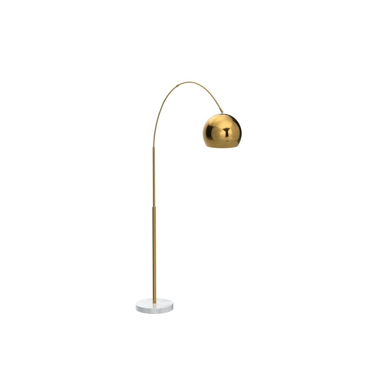 Arc Floor Lamp with Marble Base