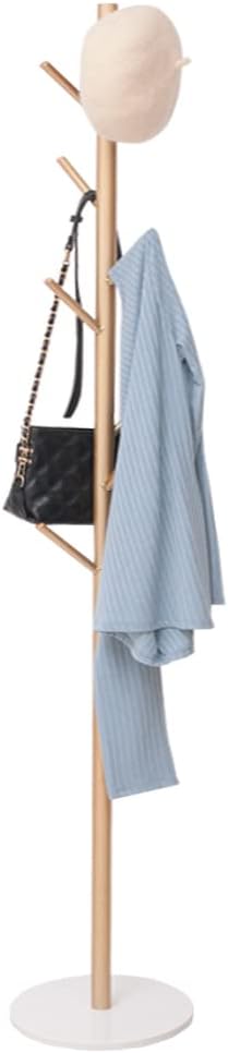 Metal Coat Rack Freestanding with Marble Base