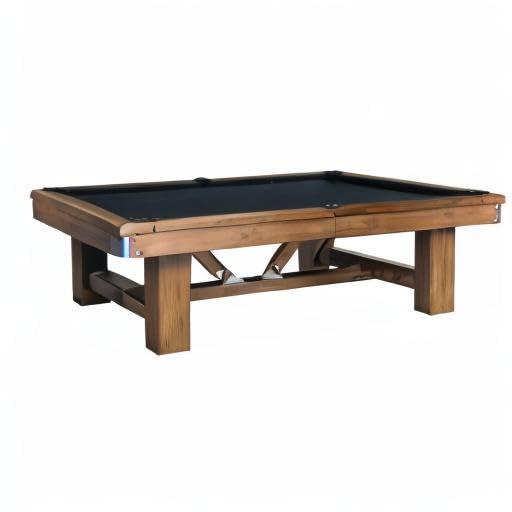 8' Slate Pool Table with Solid Hardwood Frame