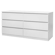 6 Drawer Dresser with Cut-Out Handles