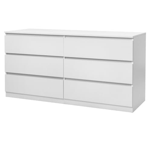 6 Drawer Dresser with Cut-Out Handles