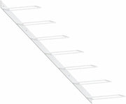Wall-Mounted Wine Rack 7 Bottle White Metal
