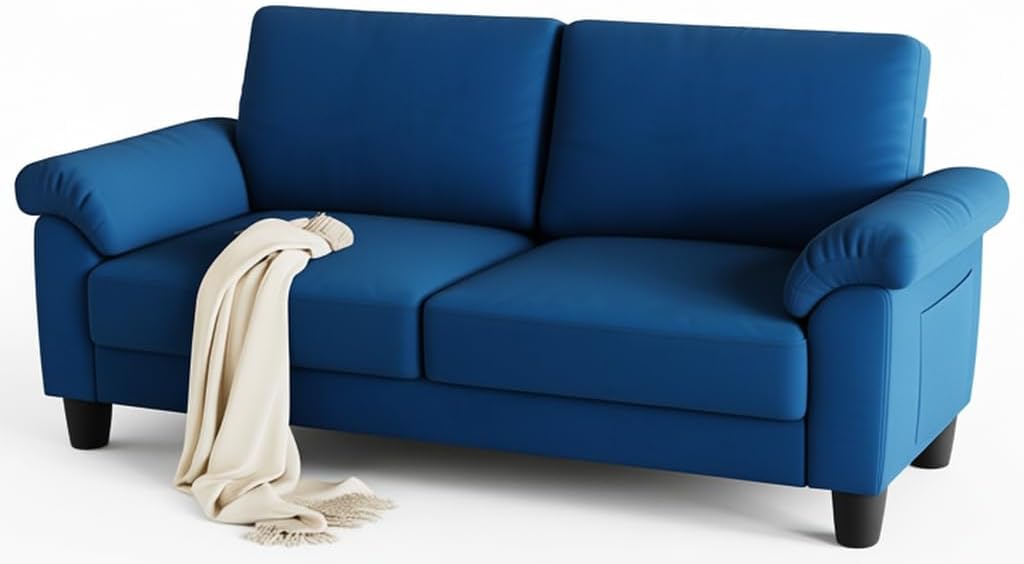 70" Velvet Sofa with Storage