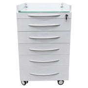 5-Drawer Mobile Dental Cart with Lock