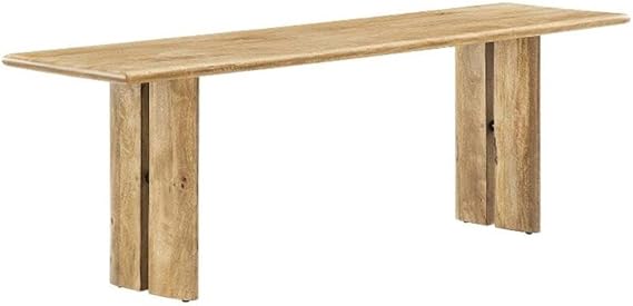 Amistad 58" Wood Bench Walnut