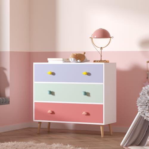 Kids Nightstand with 3 Drawers