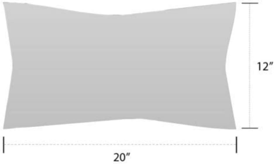 Lumbar Throw Pillows Set of 4 - 20x12 Outdoor Water Resistant Hunter Green