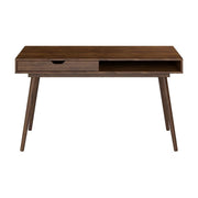 54W Writing Desk with Storage in Dark Walnut
