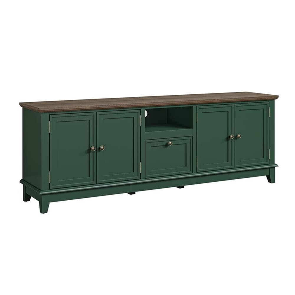 LIVILAND Farmhouse TV Stand for TVs up to 75" in Green