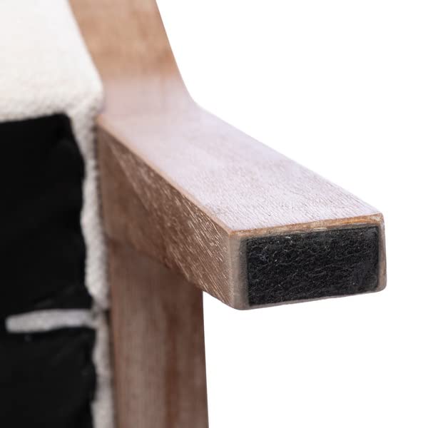 Mid-Century Modern Linen Accent Chair
