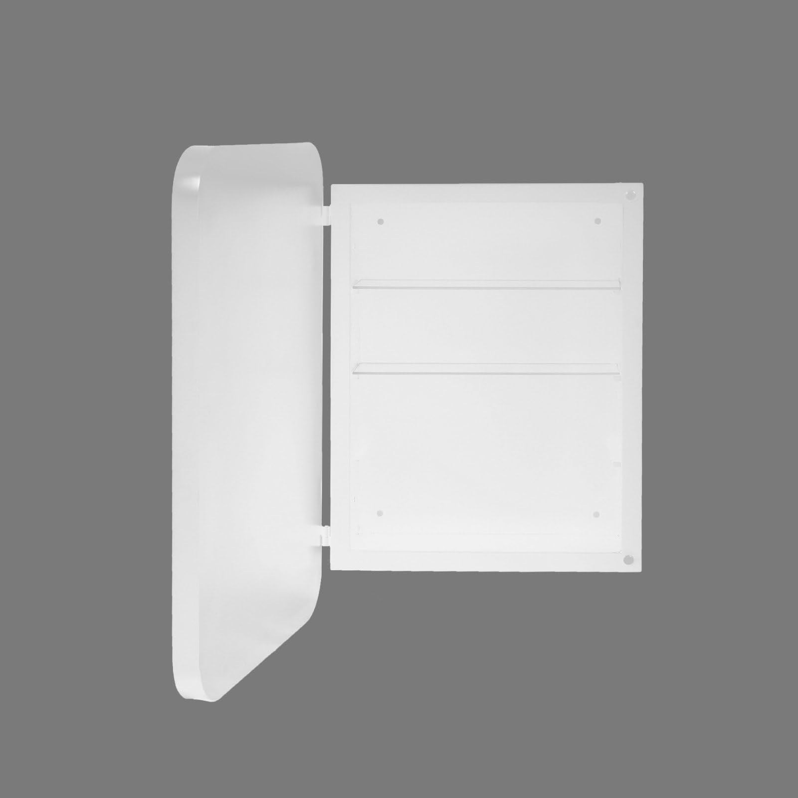 16 x 24 Inch Rounded Rectangle Medicine Cabinet with Mirror