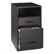 2-Drawer File Organizer with Storage Shelf