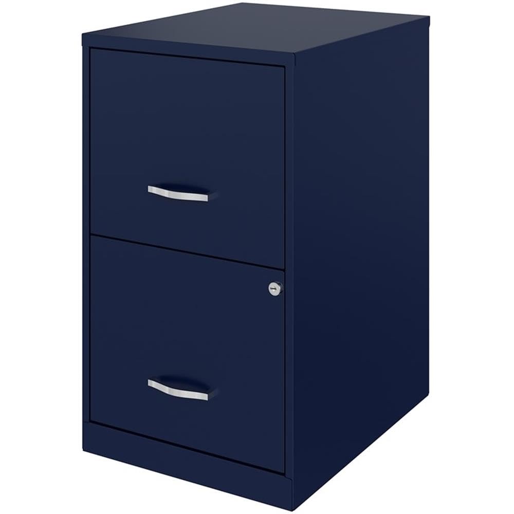 2-Drawer Metal Filing Cabinet Navy