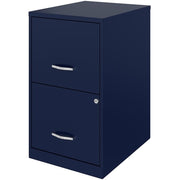 2-Drawer Metal Filing Cabinet Navy
