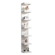 7-Tier Floating Wall Shelf with LED Lights