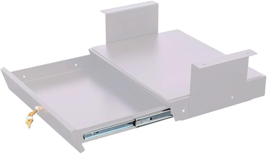 Under-Desk Lockable Drawer with Padded Shelf