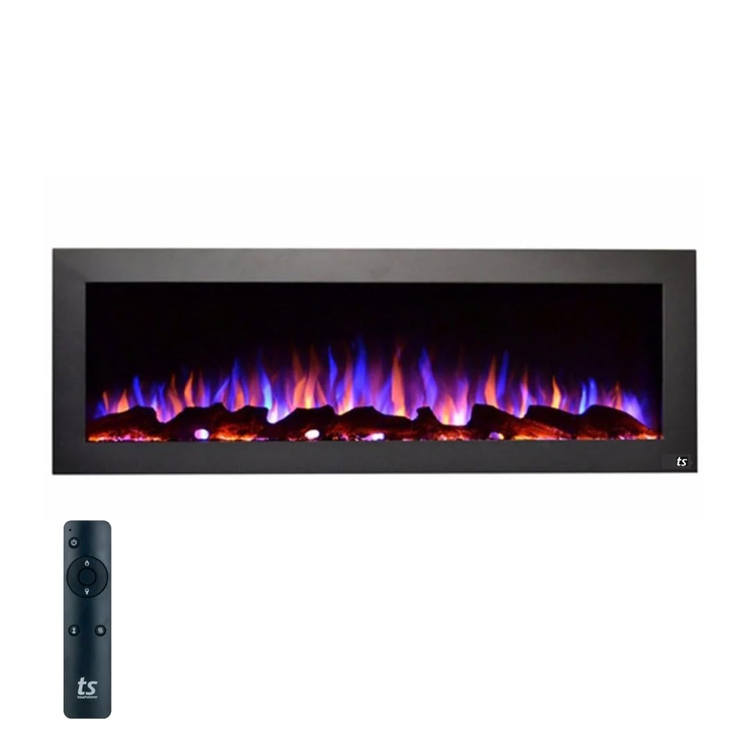 50" Indoor/Outdoor Electric Fireplace - Wall Mount & Recessed