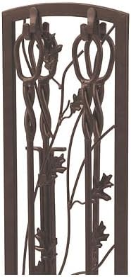 Oak Leaf Fireplace Tool Set 5 Piece