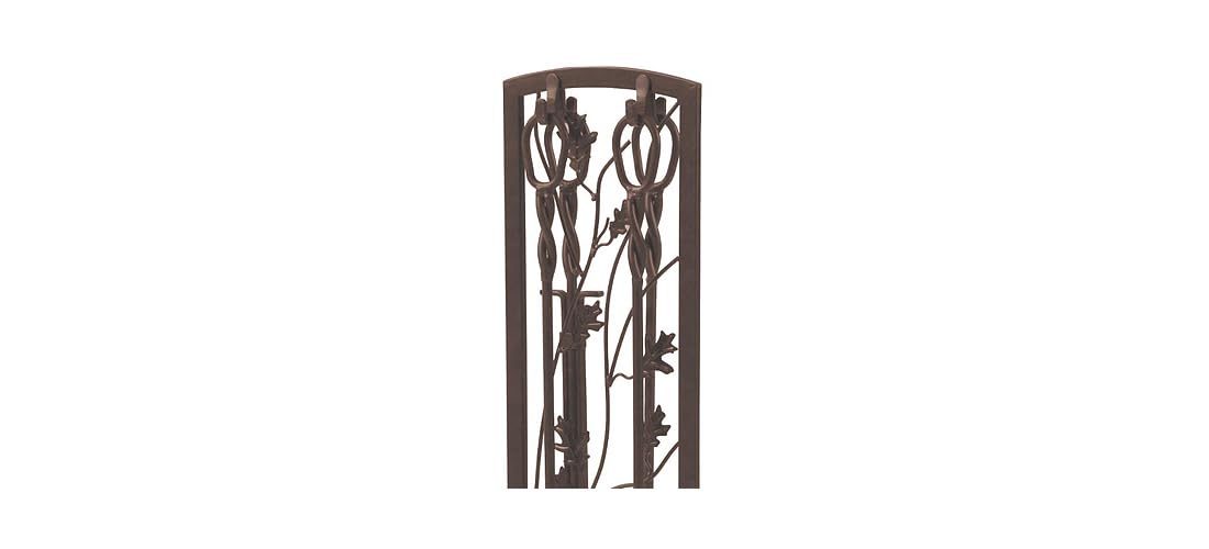 Oak Leaf Fireplace Tool Set 5 Piece