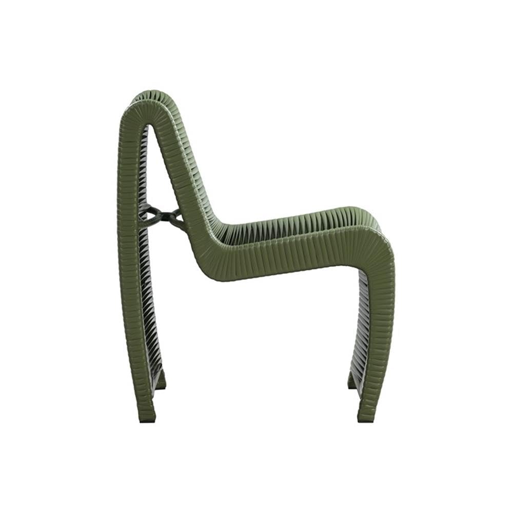 Outdoor Patio Dining Chairs Set of 2 - Olive Green