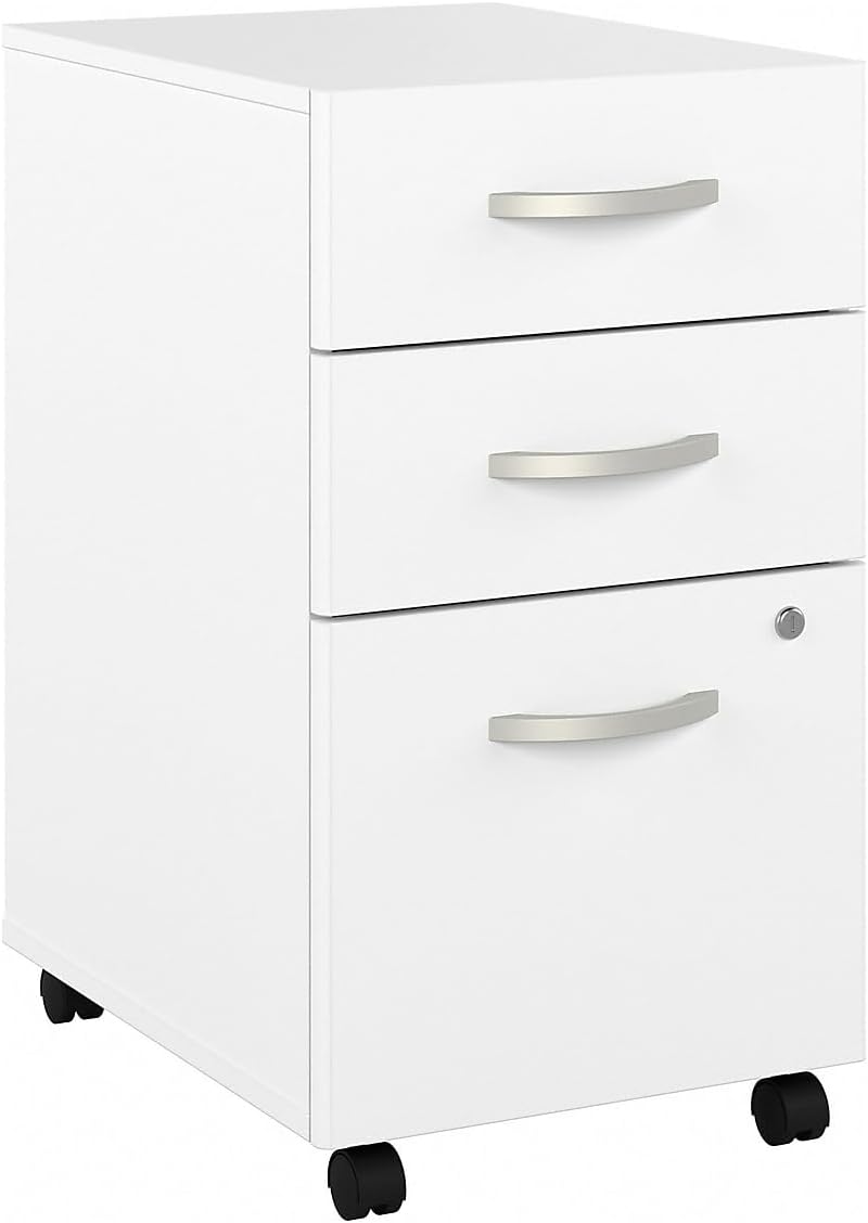 3 Drawer Mobile File Cabinet with Lock and Wheels