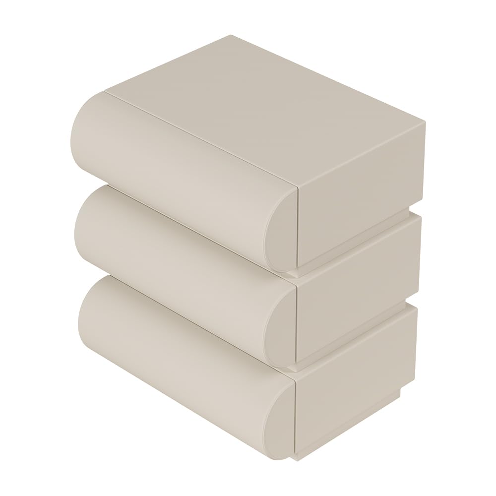 Smart Nightstand with Wireless Charging and 3 Drawers