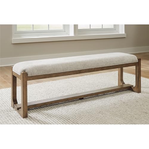 Farmhouse Upholstered Dining Bench