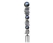 32" Stainless Steel Sphere Sculpture Garden Stake