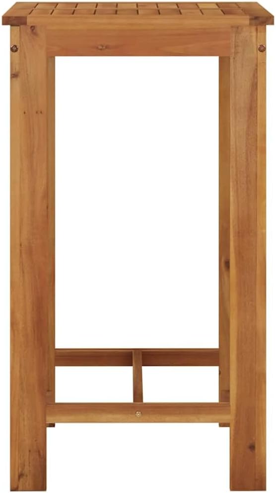 Acacia Wood Square Bar Table