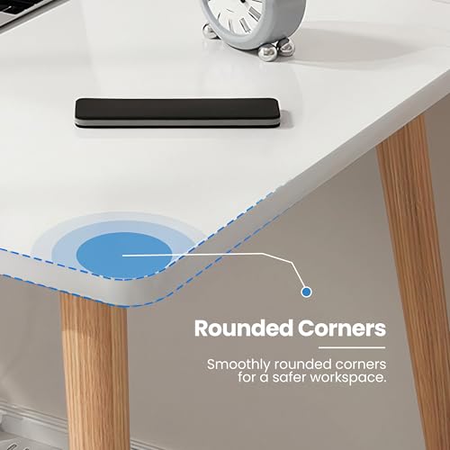 Modern White Wooden Computer Desk