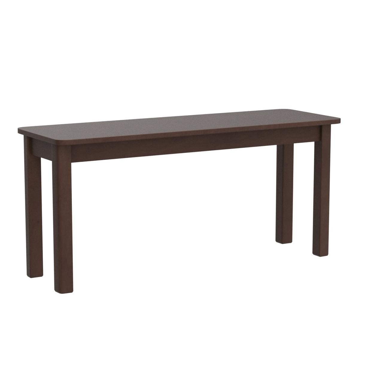 37.4" Wooden Dining Bench - Modern Farmhouse Malaysian Oak