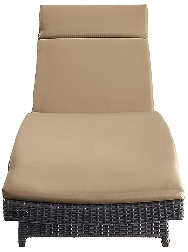 Biscayne Reclining Wicker Outdoor Chaise Lounge Chair