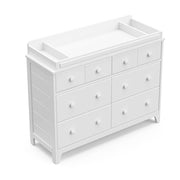 Moss 6 Drawer Dresser White