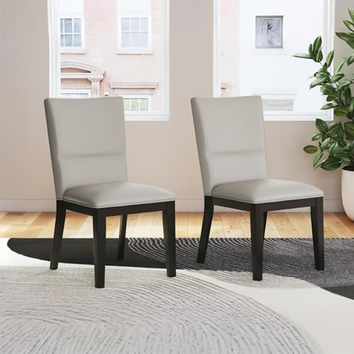 Glinari Modern Faux Leather Dining Chair Set of 2