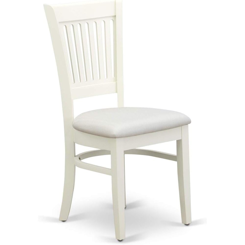 5-Piece Round Dining Set with Slatted Chairs